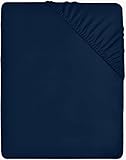 Utopia Bedding Drap Housse - Bleu Marine, 90 x 200