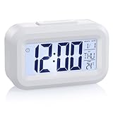 JIZZU Réveil numérique LCD intelligent - Réveil de