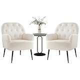 IWMH Lot de 2 fauteuils de salon, de chambre à coucher