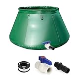 QWORK® Réservoir d'eau de pluie pliable de 250 l avec