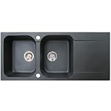 Essebagno 9010566 Lisse évier réversibles 2 cuves 1