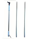 Ha-Ra Lot de 3 barres télescopiques : 1,55 m et deux