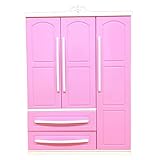 BSTCAR Armoire pour poupées avec tiroir et miroir,