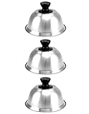 QWORK® Lot de 3 Cloche Cuisson Burger, Cloche Alimentaire
