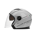LIONCIANO Casque semi-ouvert adulte avec double visière,