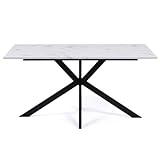 IDMarket - Table à Manger Rectangle Alix 8 Personnes