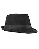 FBBULES Chapeau Fedora Homme Femme en Feutre Rétro