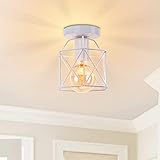 iDEGU Plafonnier Industrielle en Métal Cage Hexagone