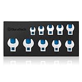 DURATECH Jeu de clés à patte d'oie à tête pivotante