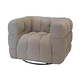 Giga Meubel Fauteuil Stuva Pivotant - Taupe - Hauteur