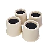 MIIX HOME Lot de 4 rehausseurs de lit en fibre naturelle