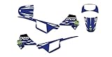 KIT DECO MOTO CROSS ADAPTABLE PW 50 TORY (Bleu)