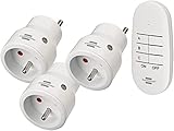 Brennenstuhl Lot de 3 Mini Prises télécommandées programmables