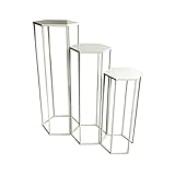 HOME DECO FACTORY Gigogne X3 Metal Blanc Mobilier Table