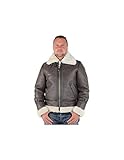 Schott NYC Blouson Cuir Homme, Marron, L