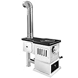 Poêle à bois, poêle à charbon en acier moulé, chauffage