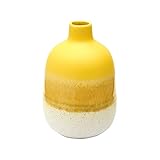 Sass & Belle – Vase Mojave avec vernis jaune