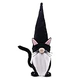 Nain de nain de chat noir d'Halloween suédois Tomte
