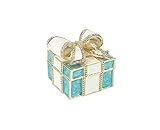 Mini boîte à bijoux en émail avec nœud papillon à charnière