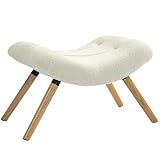 HOMCOM Repose Pied Salon Ottoman Pouf Salon Tabouret