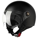 VINZ Duoro Casque Moto Type Jet pour Scooter et Cyclomoteur
