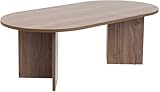 Hanah Home Élégante table à café en noyer, 119 x 60