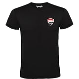 4people T-shirt Ducati Corse noir 100 % coton pour