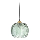 Bloomingville Lustre en verre vert