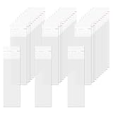 100 PièCes 5 X 18 Cm Sachets En Cellophane Autocollants,