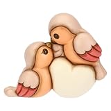 THUN - Paire bouvreuils avec cœur, moyen - céramique