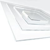 Plaque de Plastique Transparent 50 x 70 cm. Epaisseur