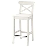 Tabouret de bar Ikea Ingolf avec dossier 40x45x91 cm