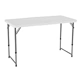 Lifetime Table Pliante Blanc Granite 121,9 x 60,9 x