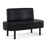 BarberPub banc 3 places avec dossier, 130 cm, banc