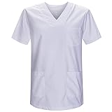 MISEMIYA - CASACA UNISEX MÉDICO ENFERMERA UNIFORME