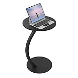 WOLTU Table d'Appoint en Forme de C - Basse Ronde pour