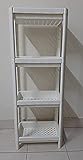 Ikea Vesken 4 Etagères - Blanc - 36 x 23 x 100 cm