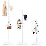 Relquorax Porte-manteau en bois de hêtre massif en