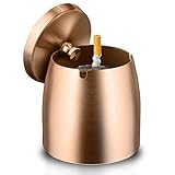 GothicBride Cendrier lourd en acier inoxydable avec