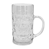 Boland 54249 - Chope à bière en verre de 1 l pour fêtes,