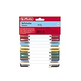 Herlitz Pack de 10 Relieurs à Lamelle, Couleurs Assorties