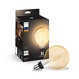 Philips Hue White E27 Filament G125 550 lm, warmwit