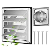 Luckwaii Grille d'aération en acier inoxydable 150