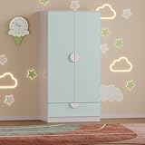 [en.casa] Armoire pour Enfants avec 2 Portes avec Poignées