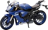 New Ray - Moto Yamaha Bleu YZF R1 2015 miniature -