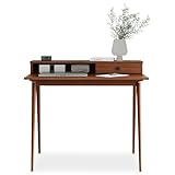 IDIMEX Malina Bureau marron en pin massif avec pieds