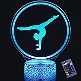 YTDZLTD 3D Gymnastique Nuit Lampe 16 Couleurs Changeantes