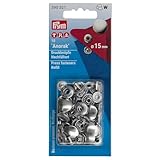 Prym Boutons-Press. Anorak 15 mm Cal. Laiton Argenté