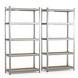 VOUNOT® Lot de 2 Étagère de Rangement Renforcées en