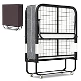 ISOSIL Lit pliant 90 x 200 cm - Lit d'appoint pliable